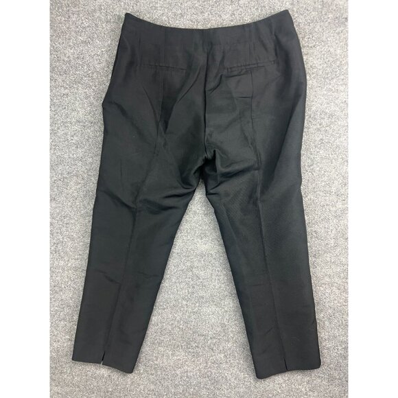 Talbots Silk Blend Dress Pants Women's 12 Curvy Pull On Cropped High Rise - Picture 10 of 11